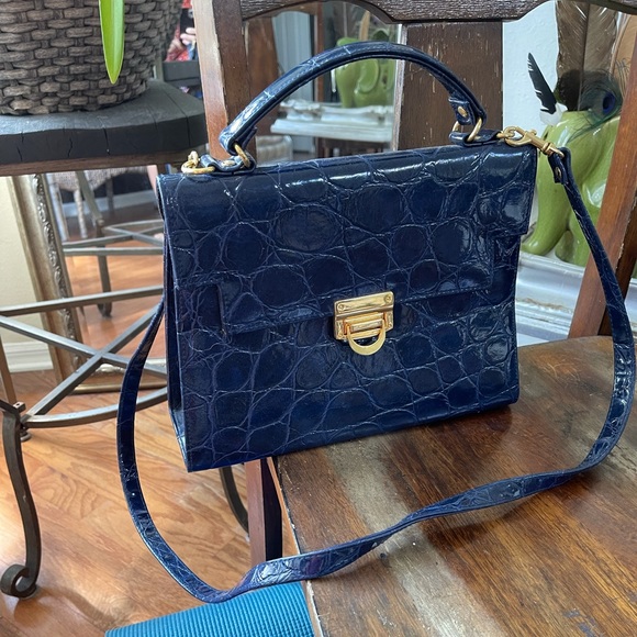 Vintage Patent Leather Strap or Handle Bag - Picture 2 of 7